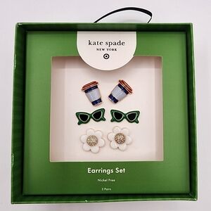 Kate Spade x Target Mixed Novelty Earrings 3pk